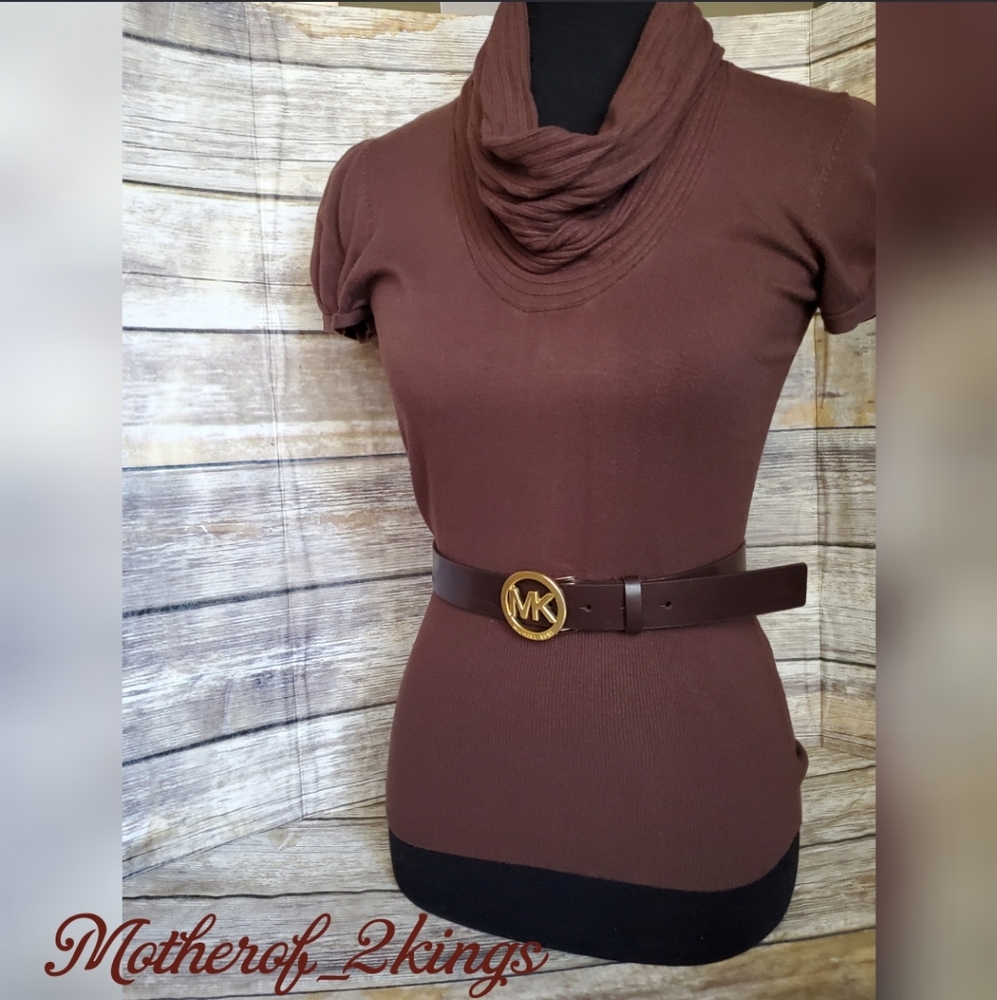 🤎EXPRESS🤎 S/S COWL NECK BLOUSE